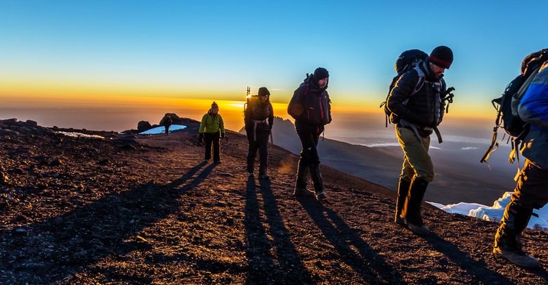 Mountain hiking in northern Tanzania